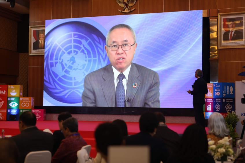 （联合国副秘书长李军华视频致辞）
